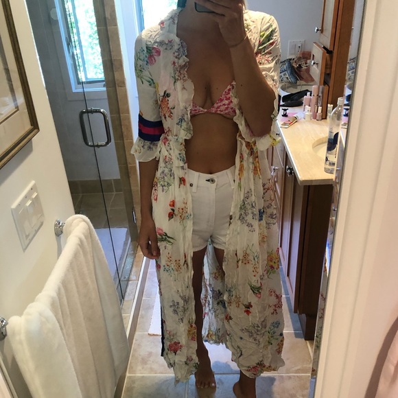 Rococo Sand Floral Kaftan - Picture 4 of 6